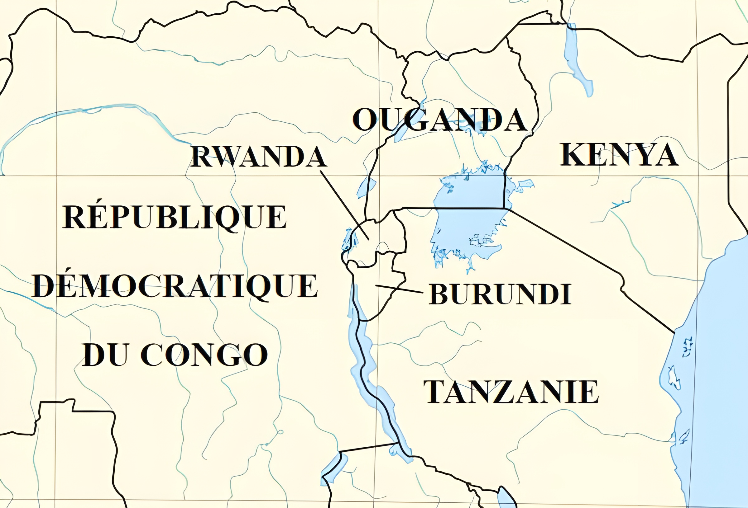 Map Afrique de l'Est