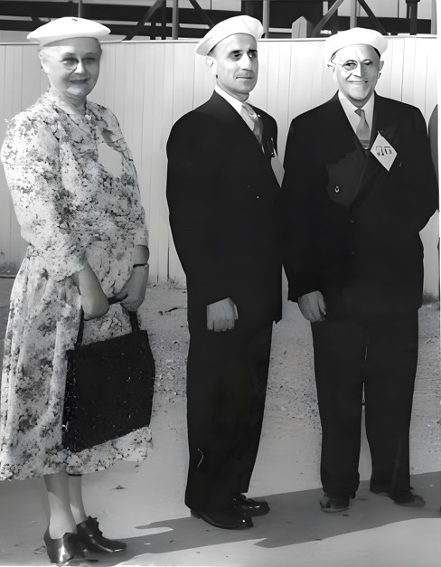 Gilberte Côté-Mercier, Gérard Mercier et Louis Even