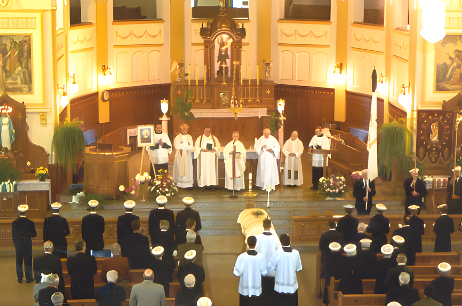 Funérailles de Mme Côté-Mercier